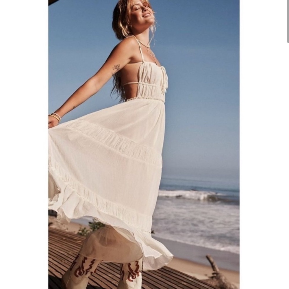 Free People Taking Sides Maxi Dress